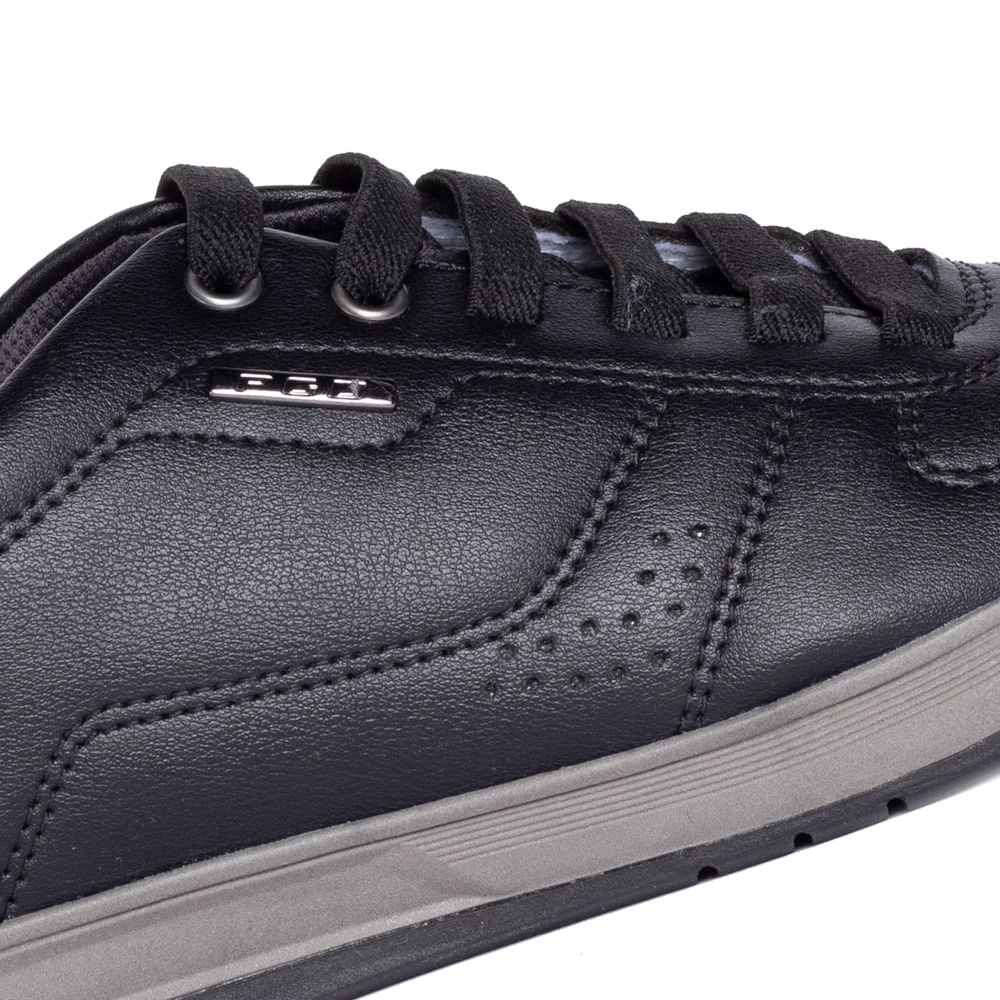 Sapatênis Masculino Pegada Microfibra Preto Preto 5