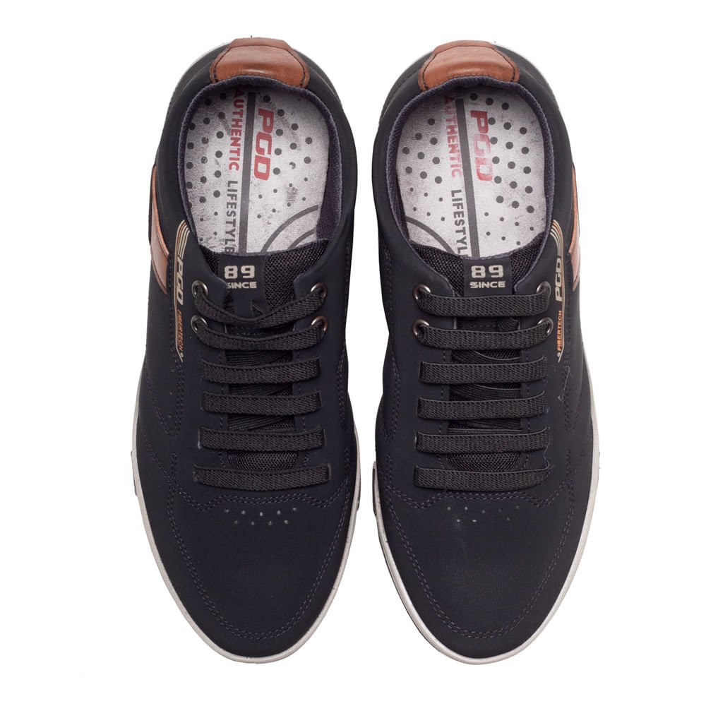 Sapatênis Masculino Pegada Element Preto Preto 4