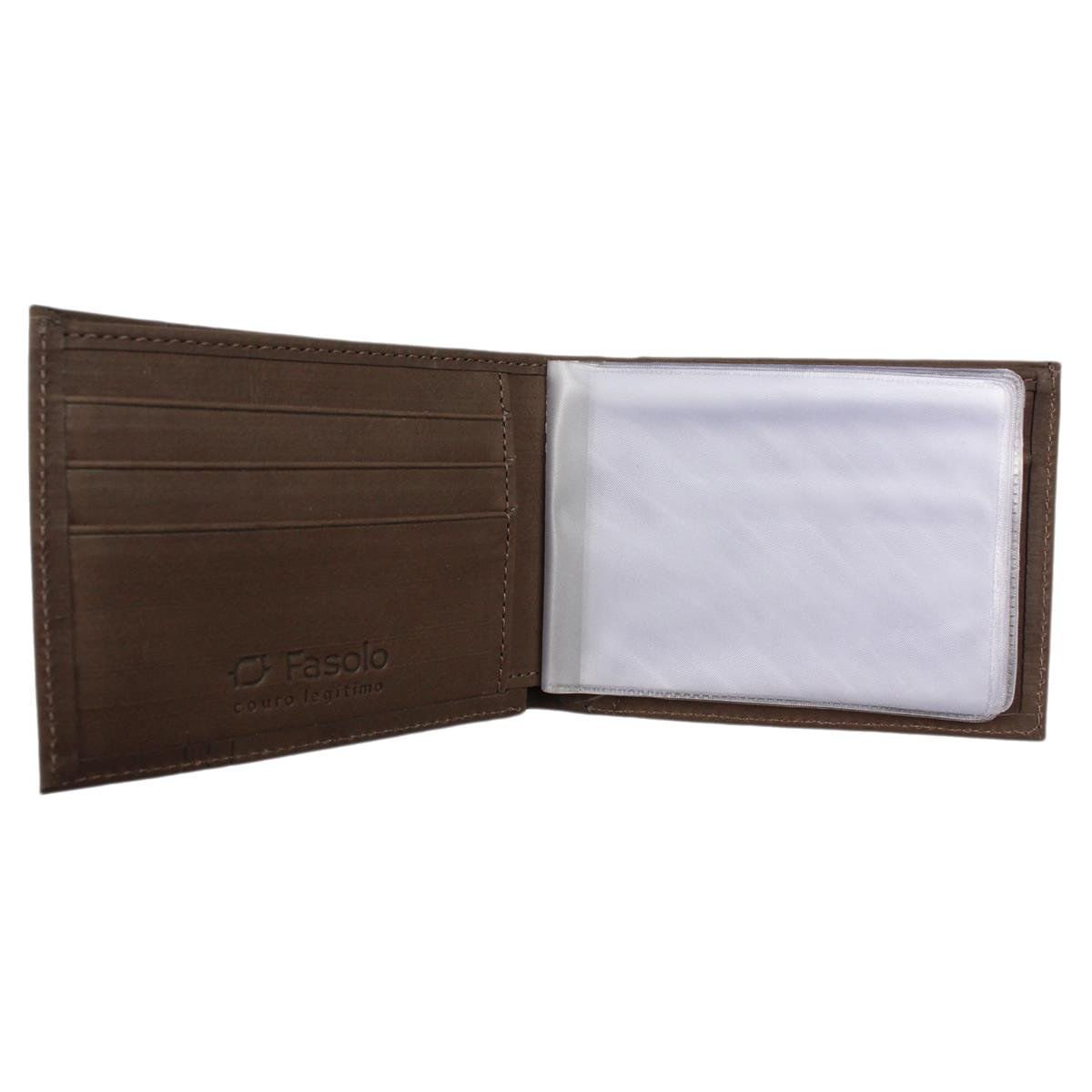 Carteira Fasolo Masculina Café Marrom 2
