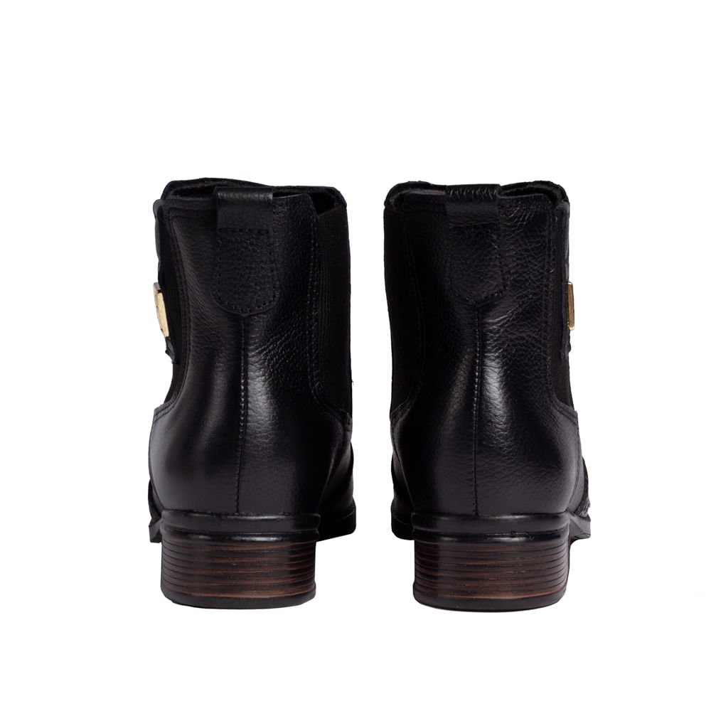 Bota Feminina Pegada Chelsea Preta Preto 3