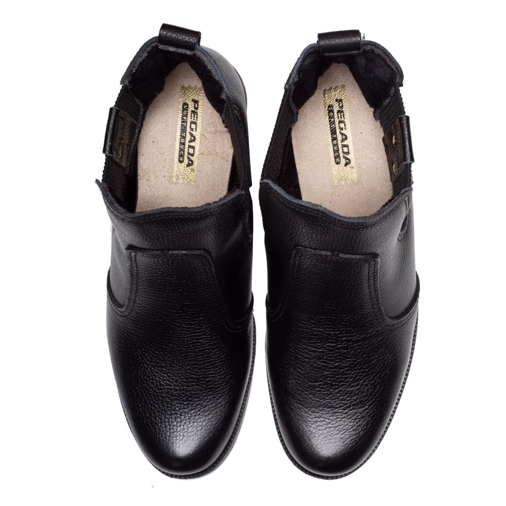 Bota Feminina Pegada Chelsea Preta Preto 4