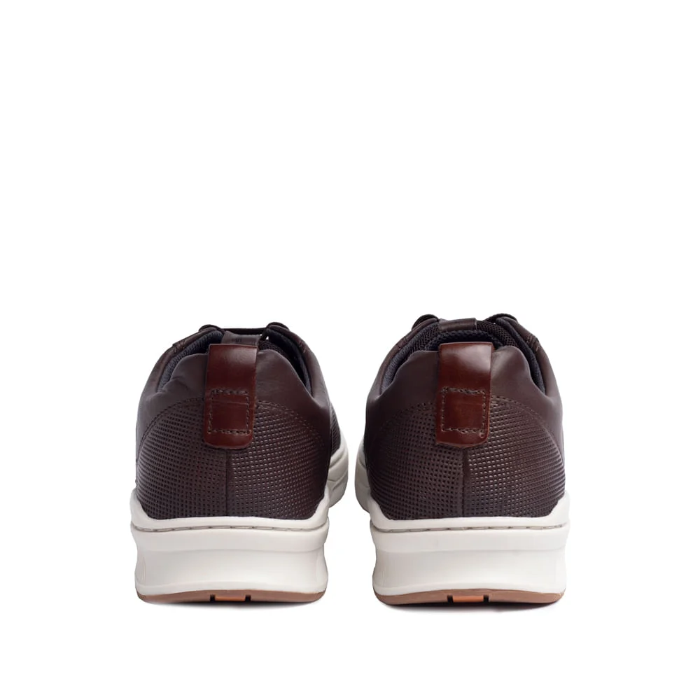 Sapatênis Masculino Pegada Street em Couro Marrom Marrom 3