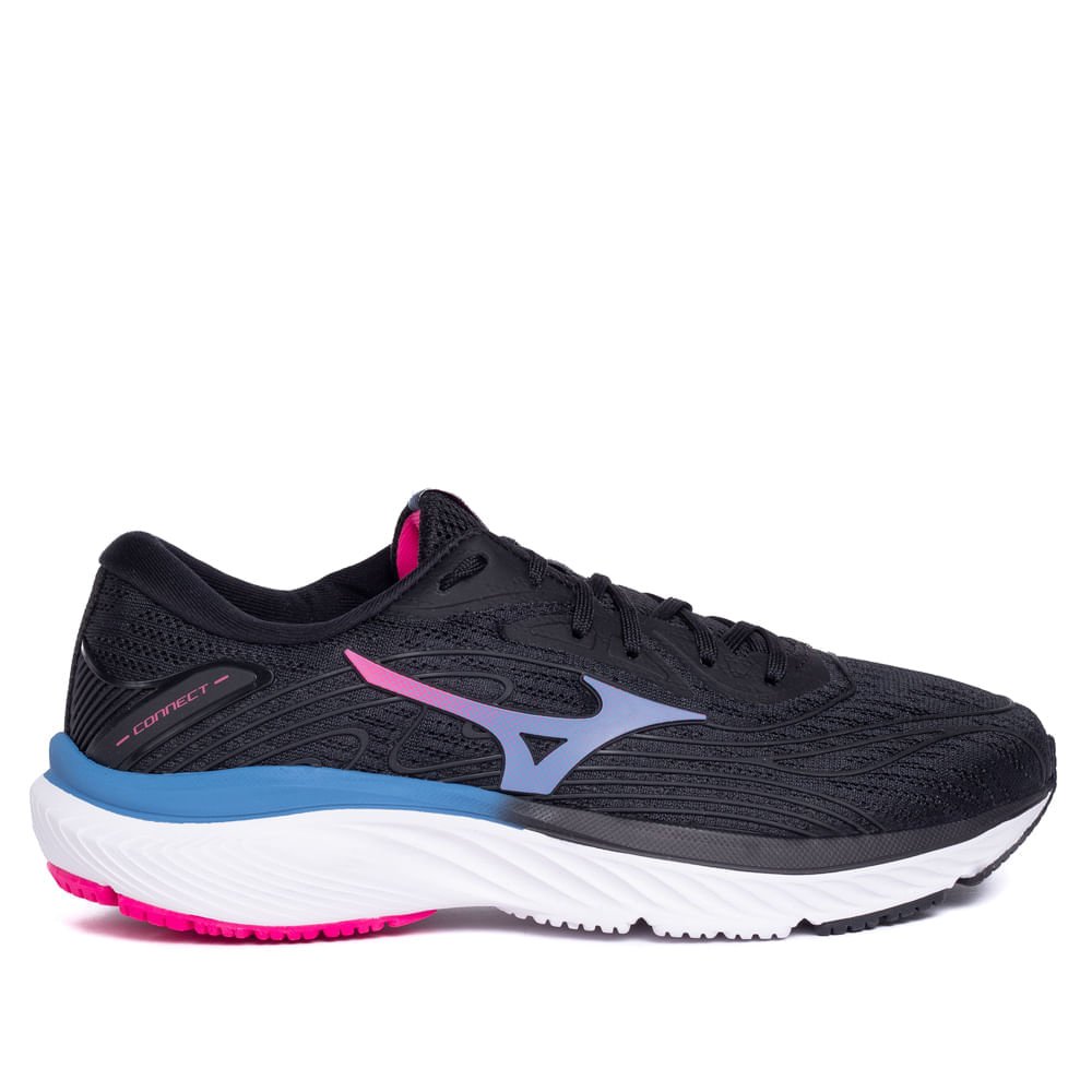 Tênis Feminino Mizuno Wave Connect Preto/pink