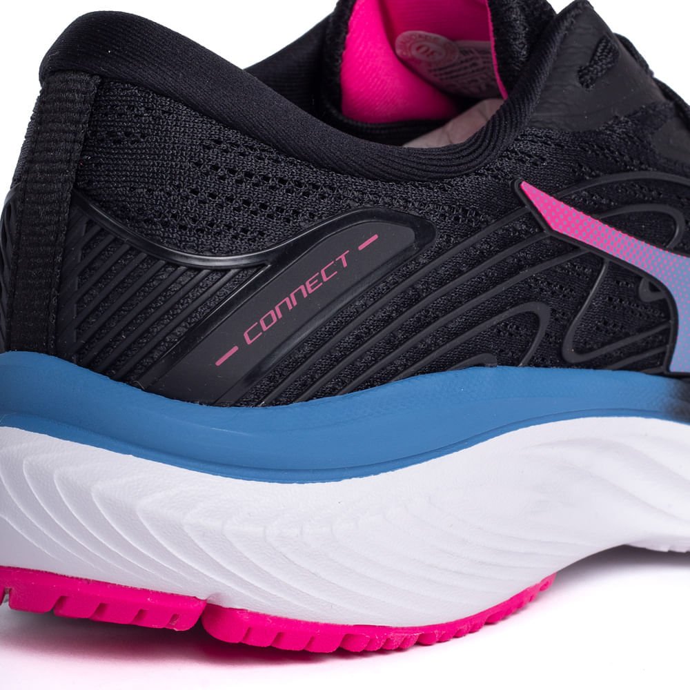 Tênis Feminino Mizuno Wave Connect Preto/pink Preto/Pink 6