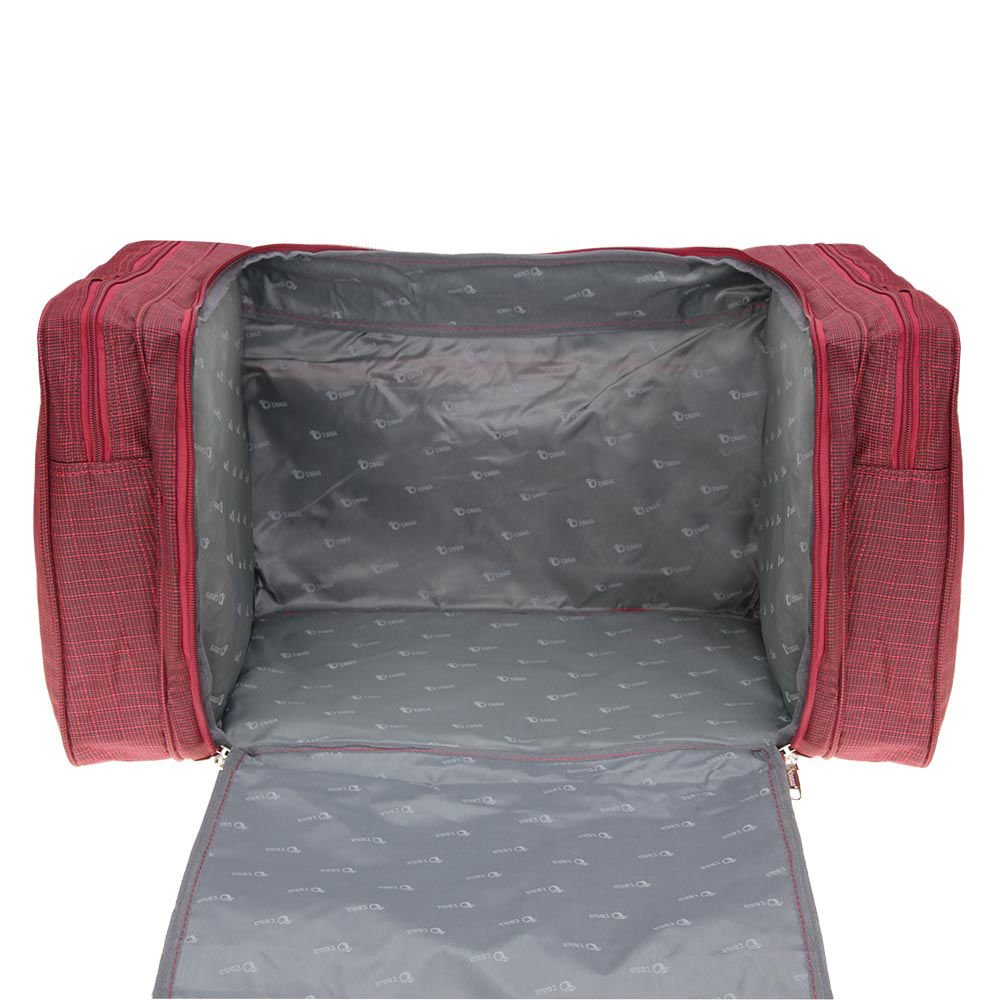 Sacola de Viagem Tonin em Tecido Vermelho Vermelho 4