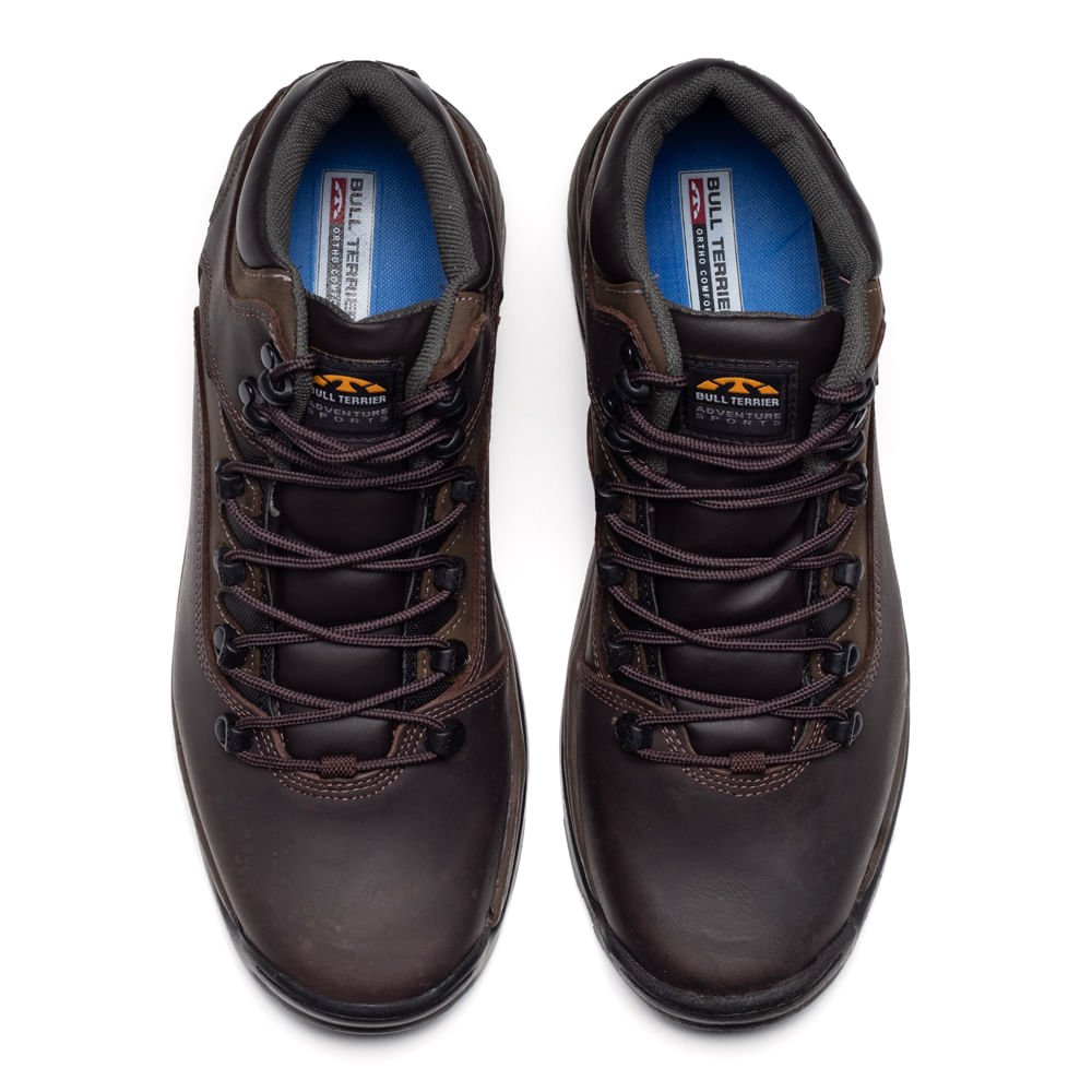 Tênis Masculino Bull Terrier Trailfox Marrom Escuro Marrom