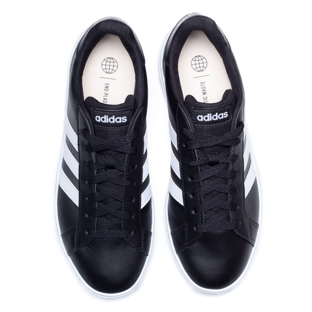 Tênis Masculino Adidas Grand Court Base 2.0 Preto/branco Preto 4