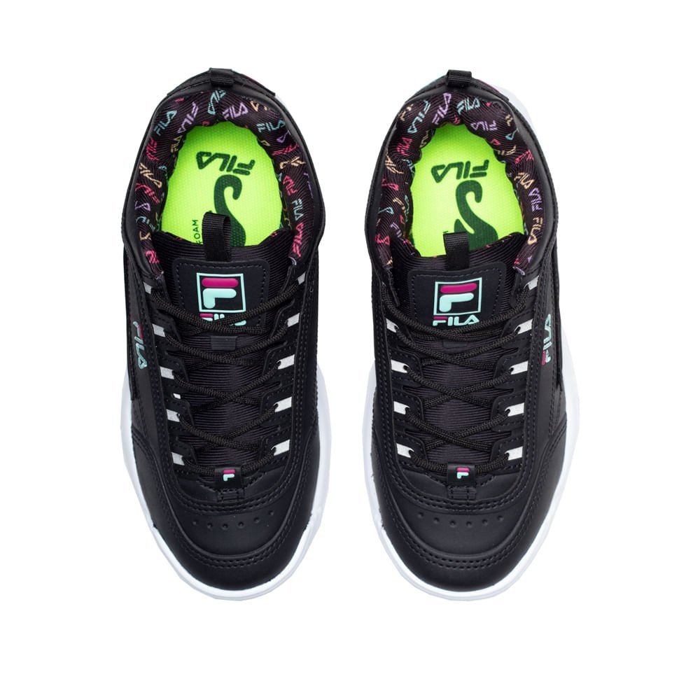 Tênis Infantil Fila Disruptor VLC Preto Preto 4