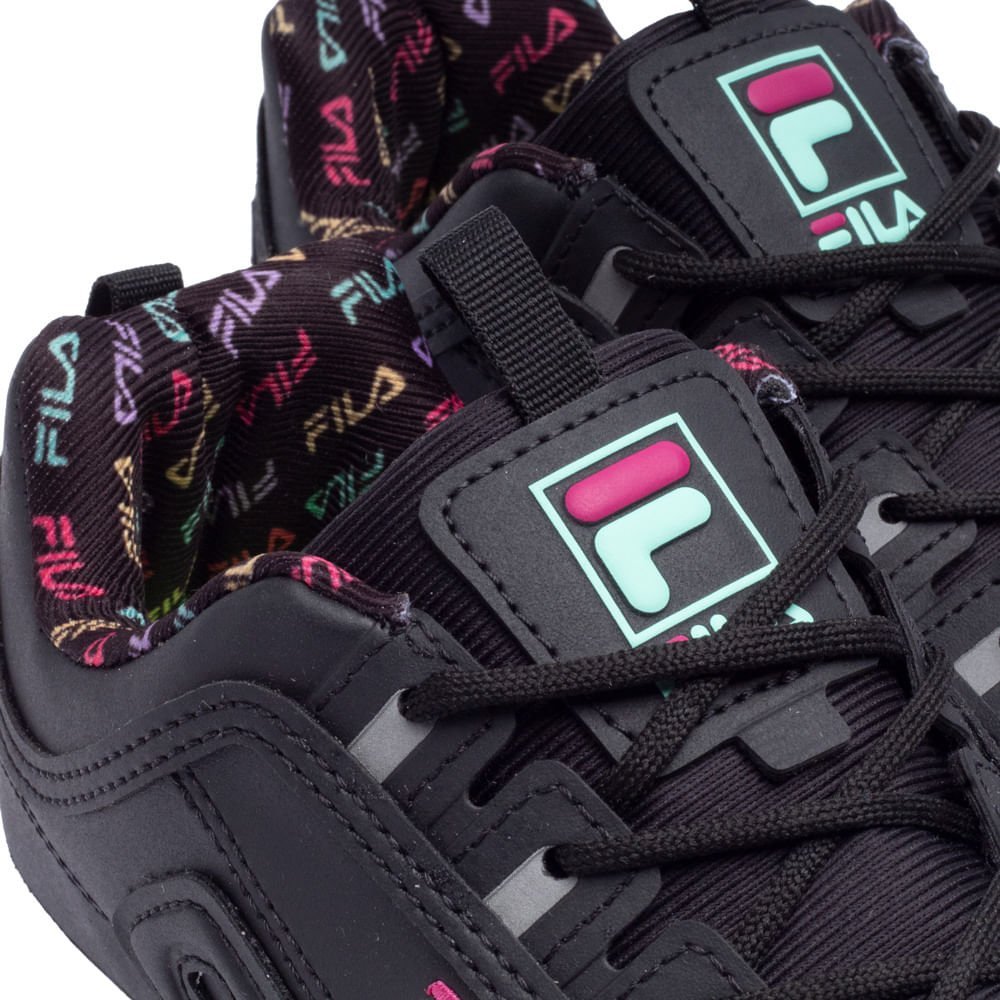 Tênis Infantil Fila Disruptor VLC Preto Preto 5
