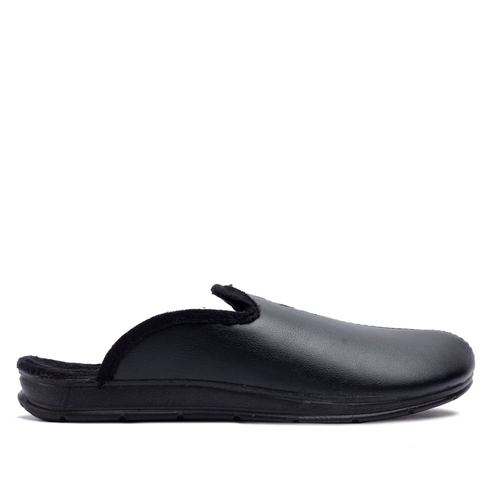 Pantufa Masculina Pegada Peluciada Preto