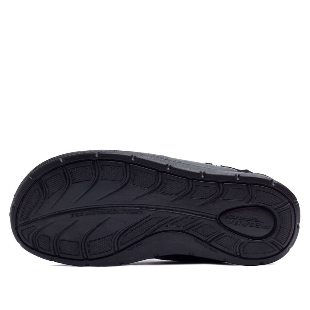 Pantufa Masculina Pegada Peluciada Preto Preto 2