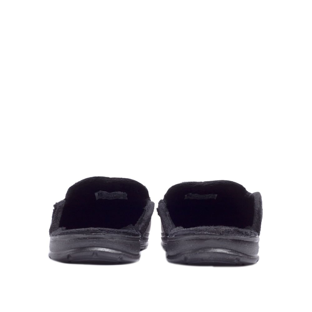 Pantufa Masculina Pegada Peluciada Preto Preto 3