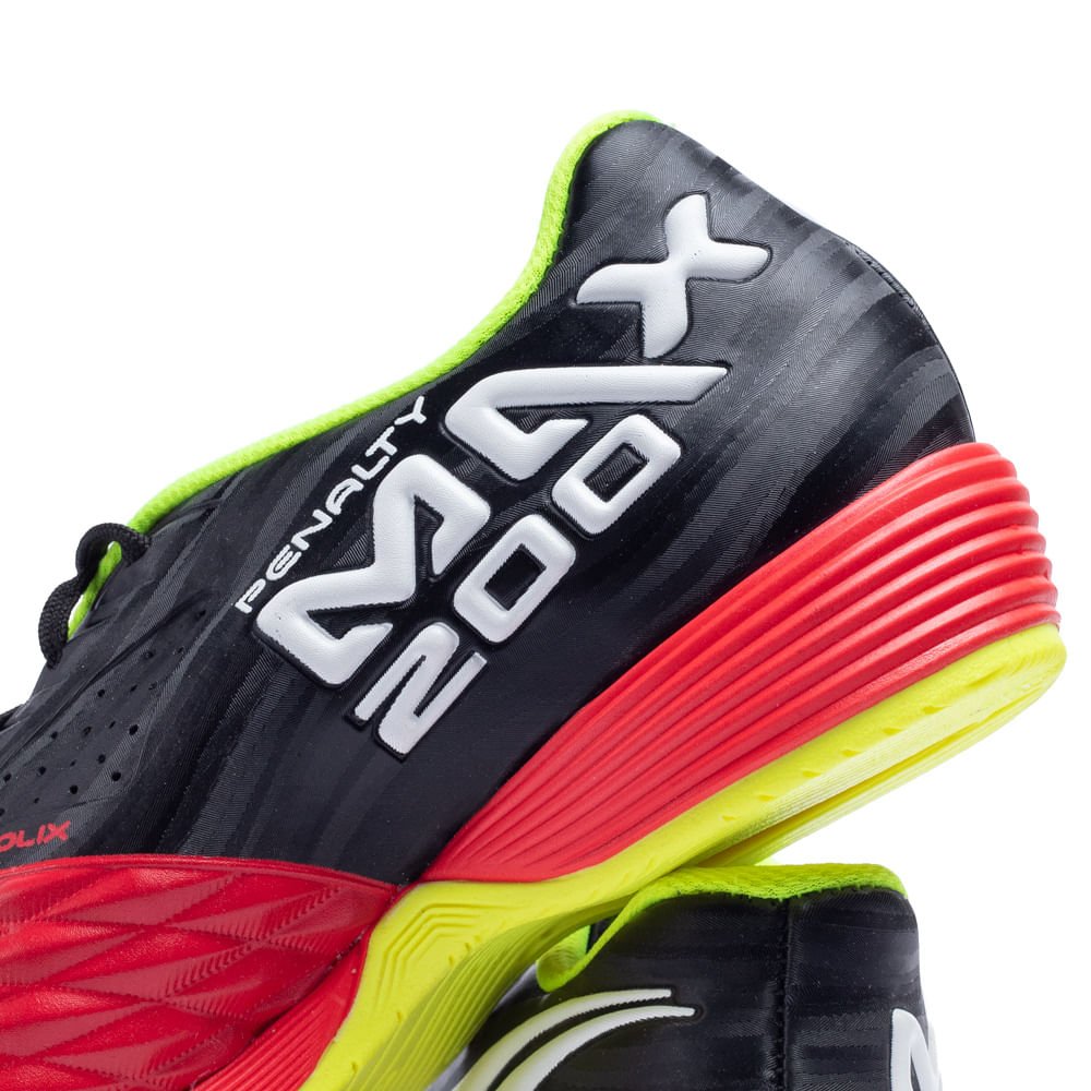 Chuteira Infantil Futsal Penalty Max 200 Kids Y-1 Preto/vermelho Preto/Vermelho 5
