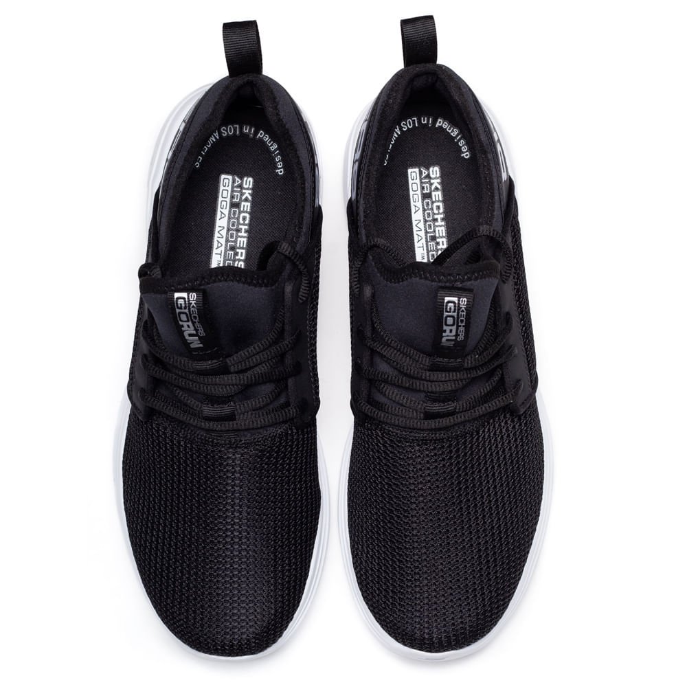 Tênis Masculino Skechers GO Run Fast Preto/branco Preto/Branco 4