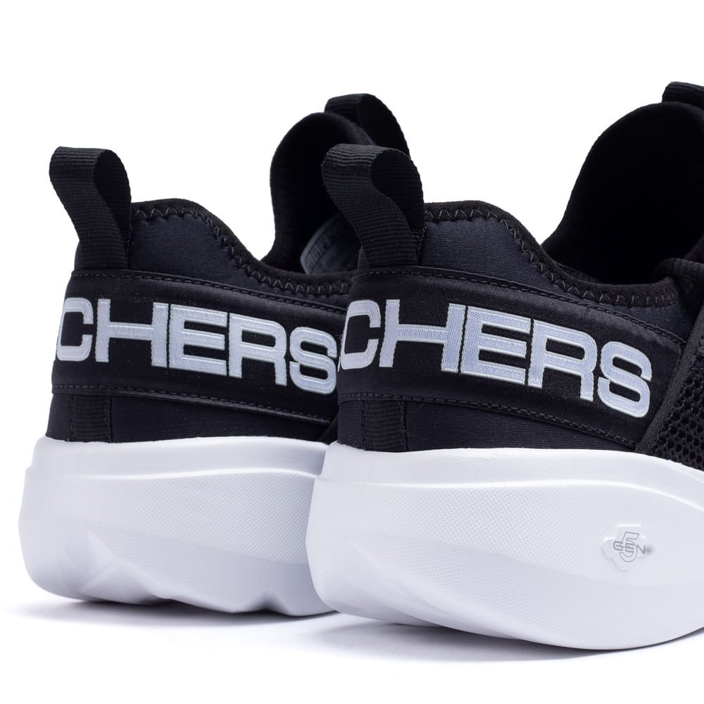 Tênis Masculino Skechers GO Run Fast Preto/branco Preto/Branco 5