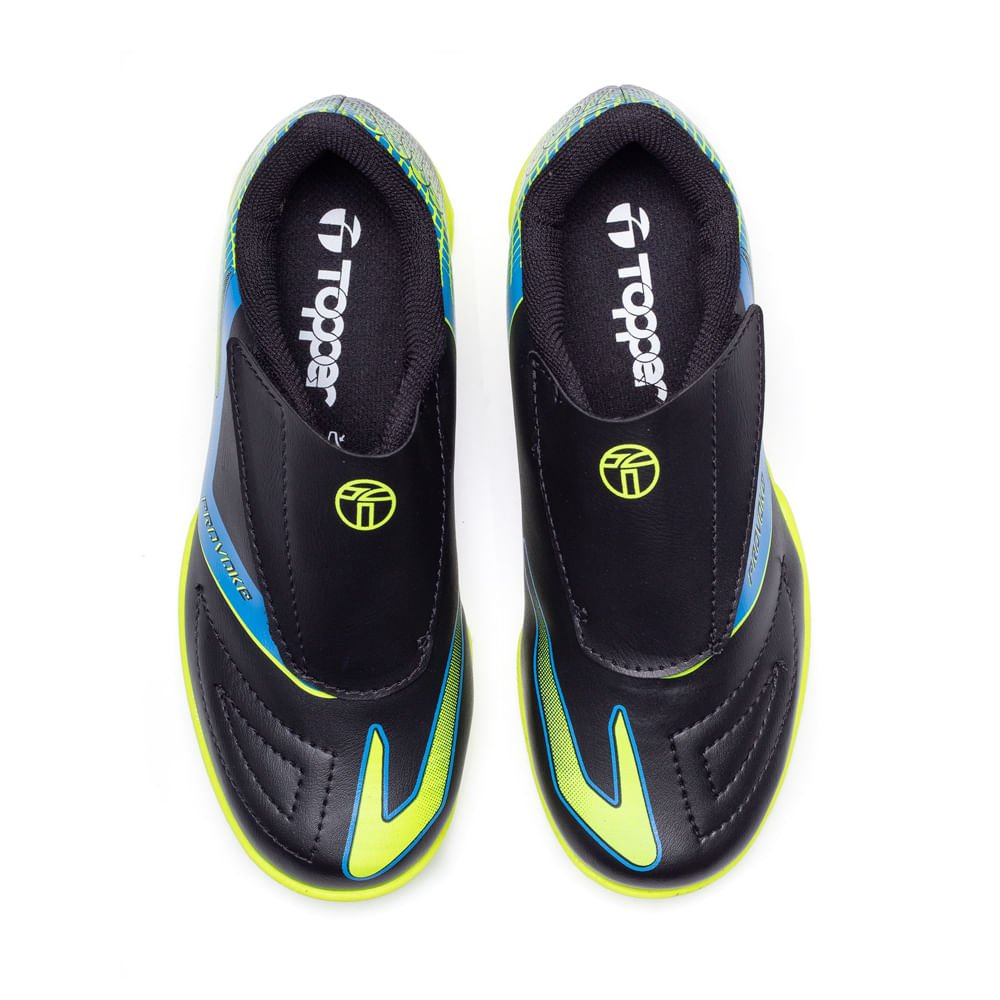 Chuteira Futsal Infantil Topper Provoke Preto/amarelo Preto/Amarelo 4