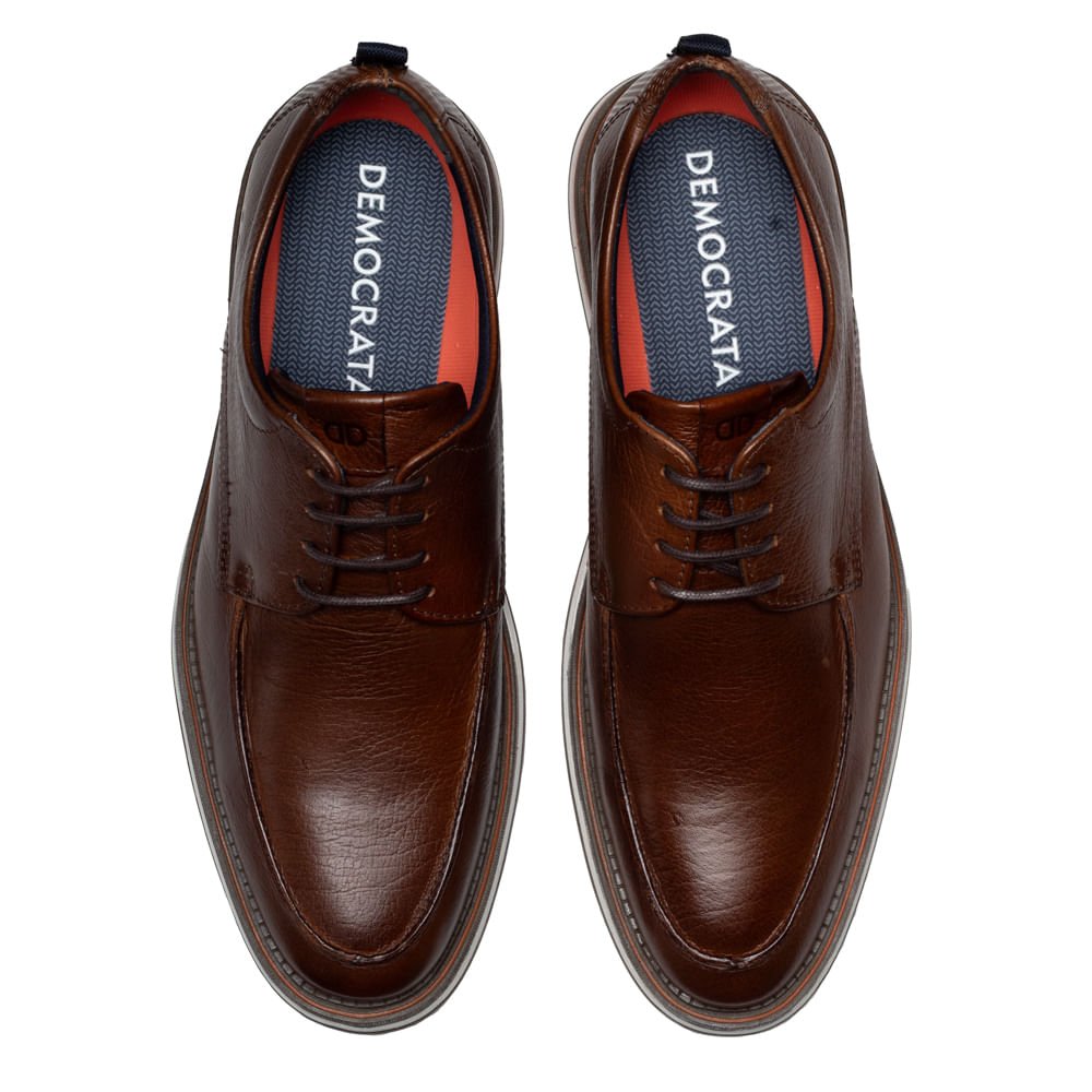 Sapato Masculino Democrata Metropolitan Type Marrom Marrom 4