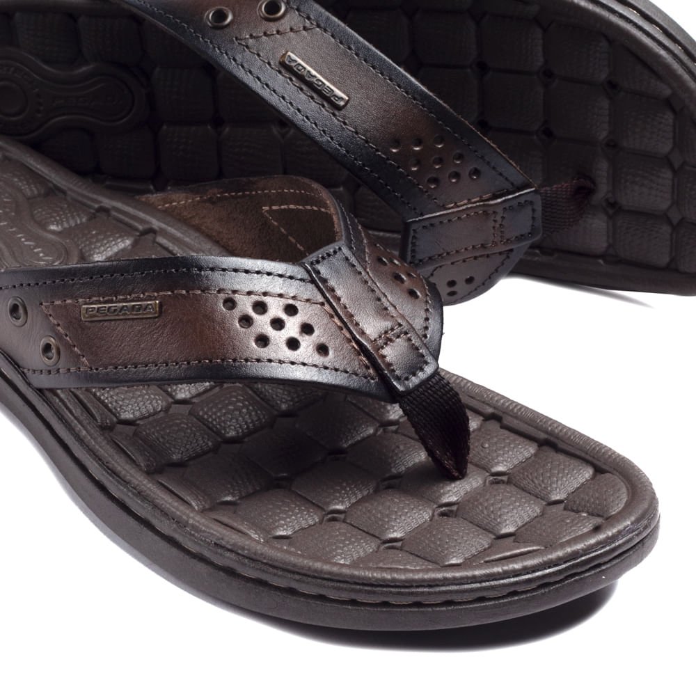 Chinelo Masculino Pegada Nordeste Marrom Marrom 4