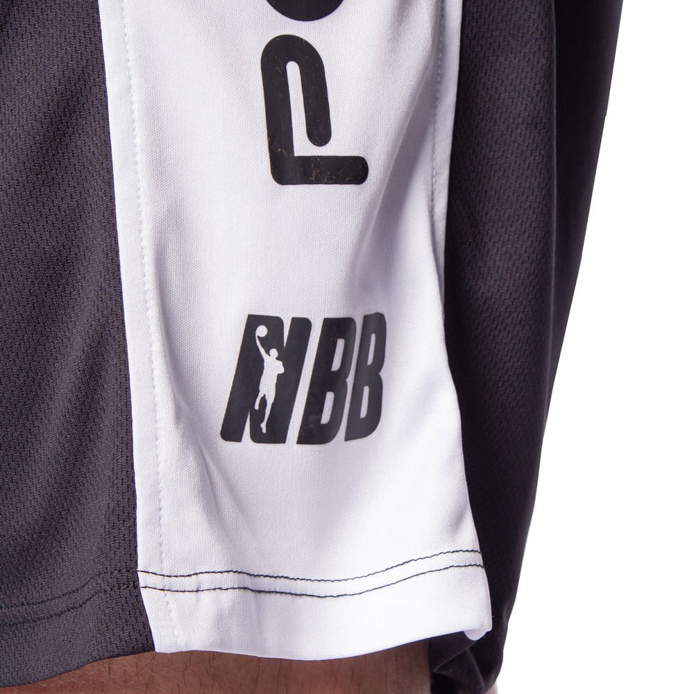 Bermuda Masculina Penalty 3x3 Pro c/ Bolso Preto/branco Preto/Branco 3