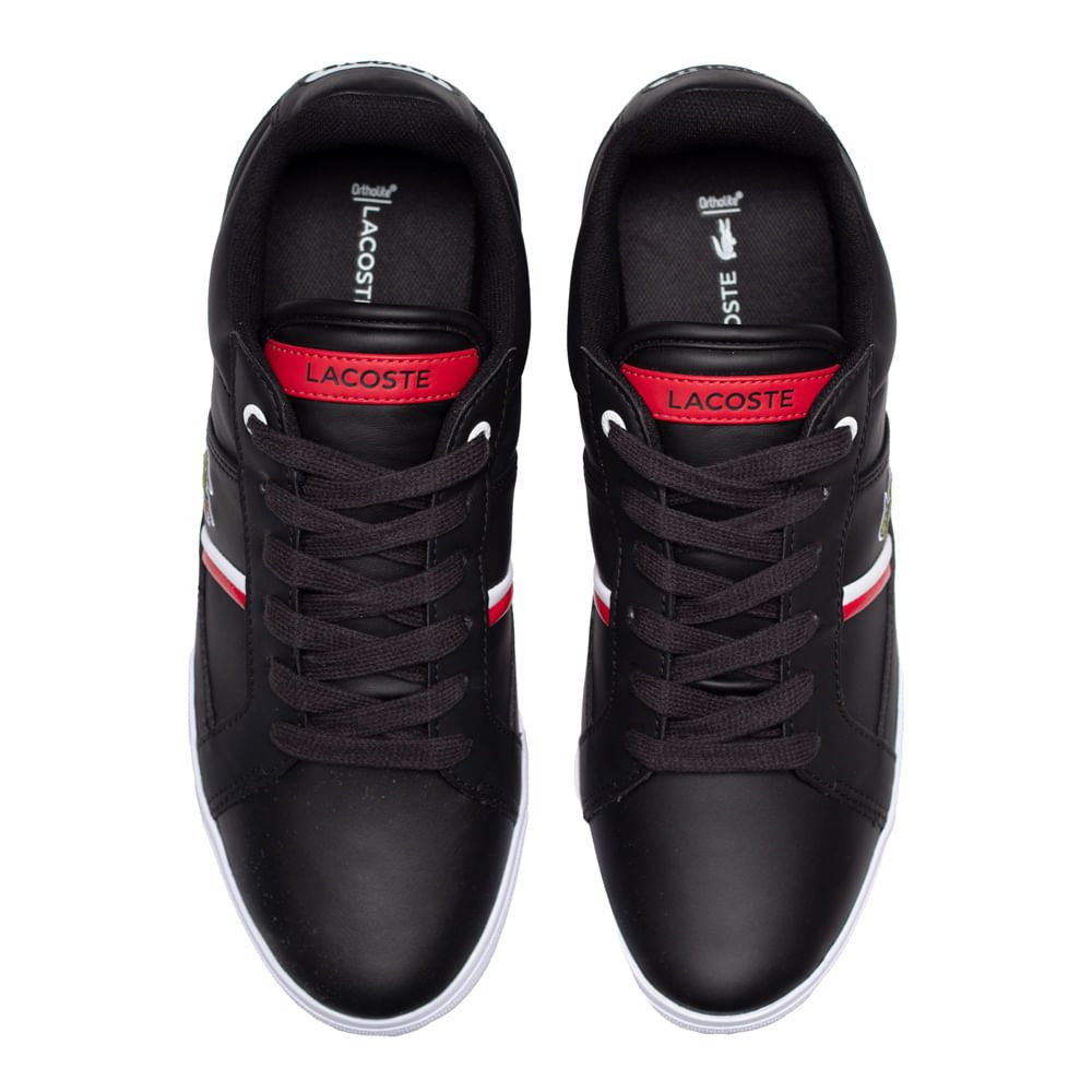Tênis Lacoste Europa Masculino Preto 4
