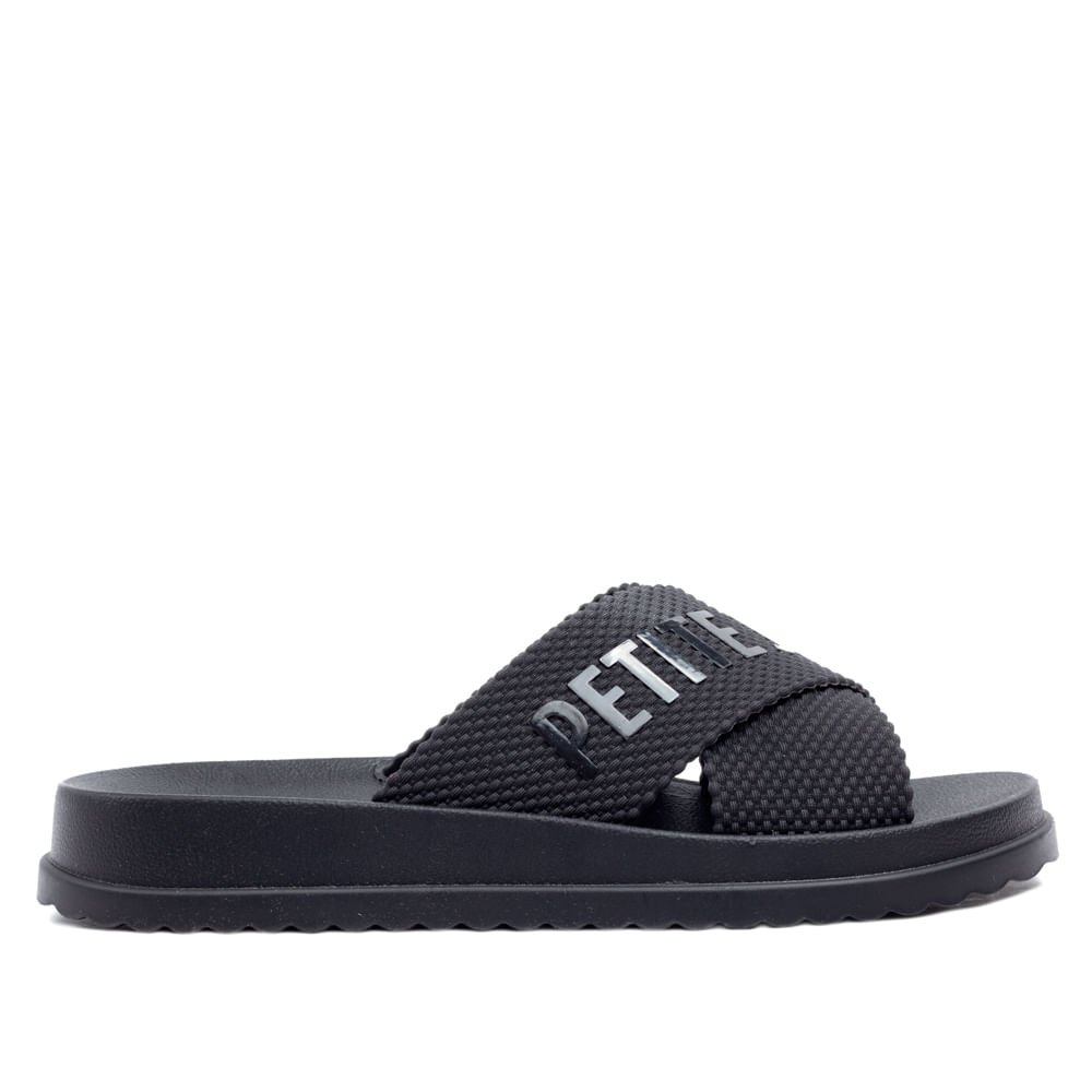 Chinelo Slide Feminino Petite Jolie Smash Preto Preto 2