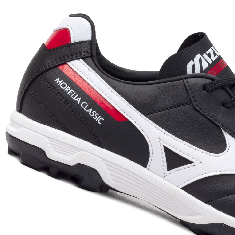 Chuteira Society Mizuno Morelia Classic AS Preto Preto 5