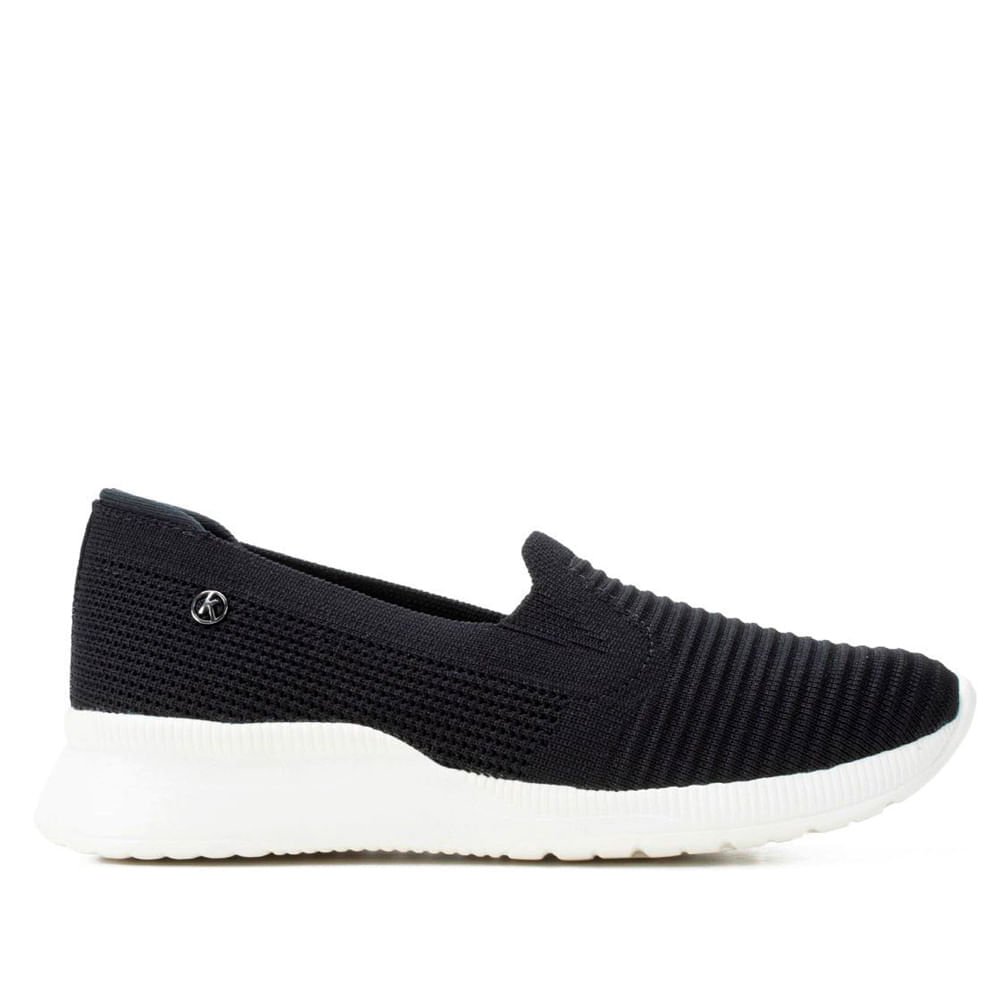 Tênis Feminino Kolosh Malha Slip On Preto