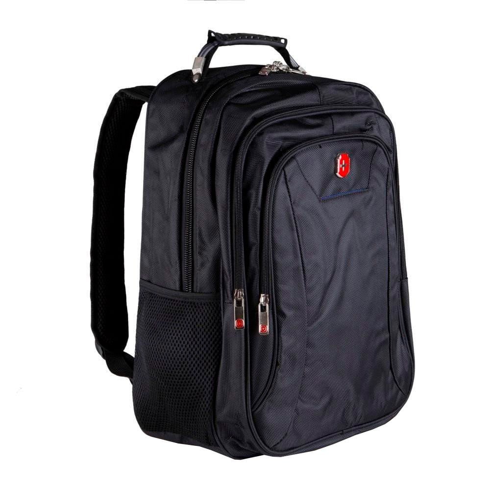 Mochila Executiva Swissland Porta Notebook Preto/azul Preto/Azul 2