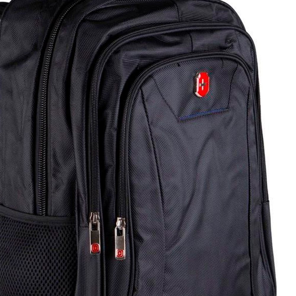 Mochila Executiva Swissland Porta Notebook Preto/azul Preto/Azul 4