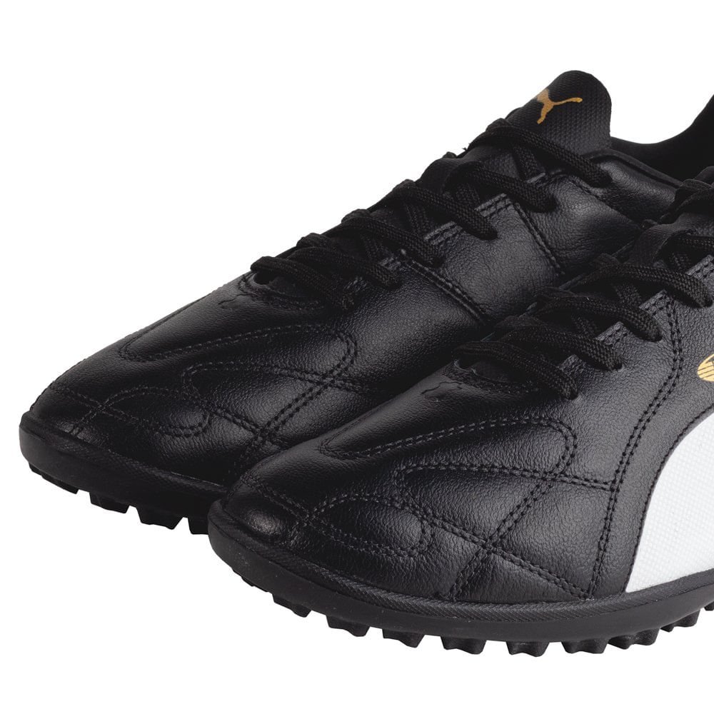 Chuteira Society Masculina Puma King Preto/branco Preto/Branco 4