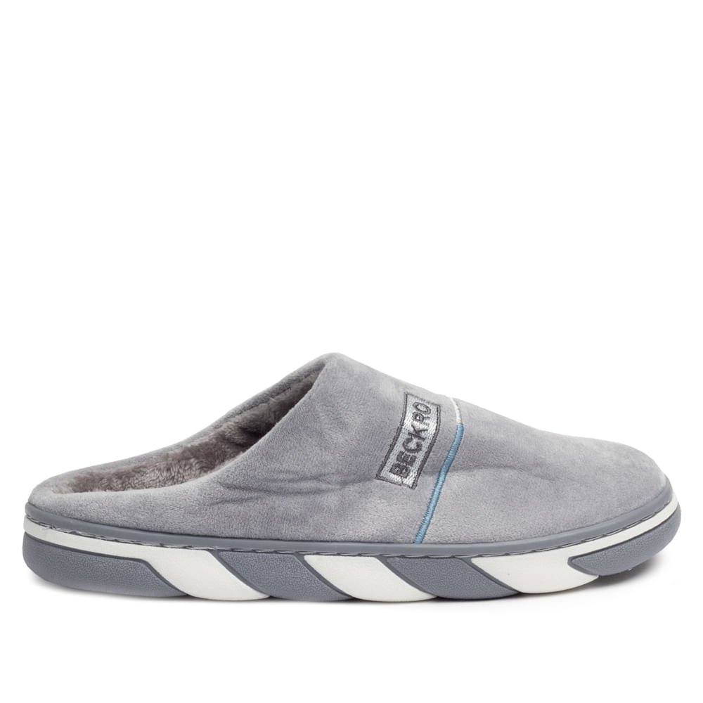 Pantufa Masculina Beckro Cinza
