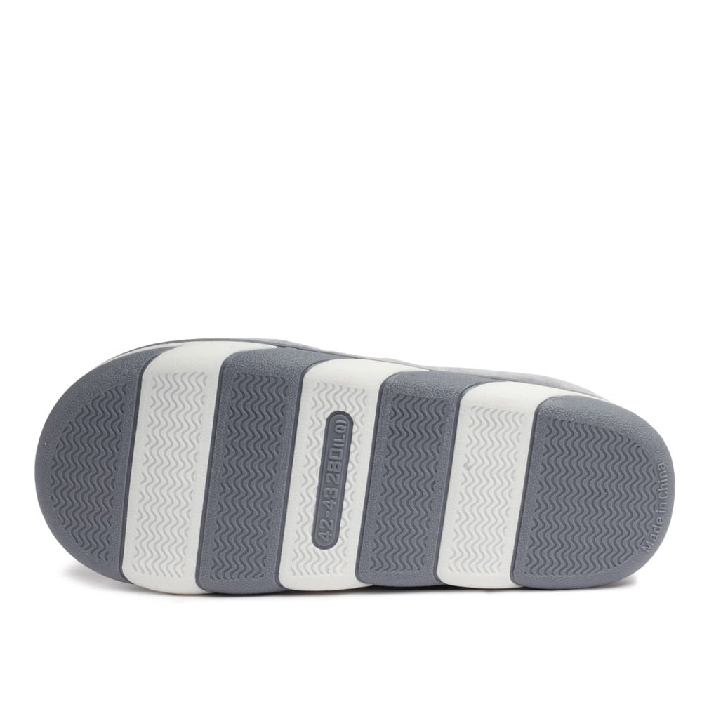 Pantufa Masculina Beckro Cinza Cinza 2