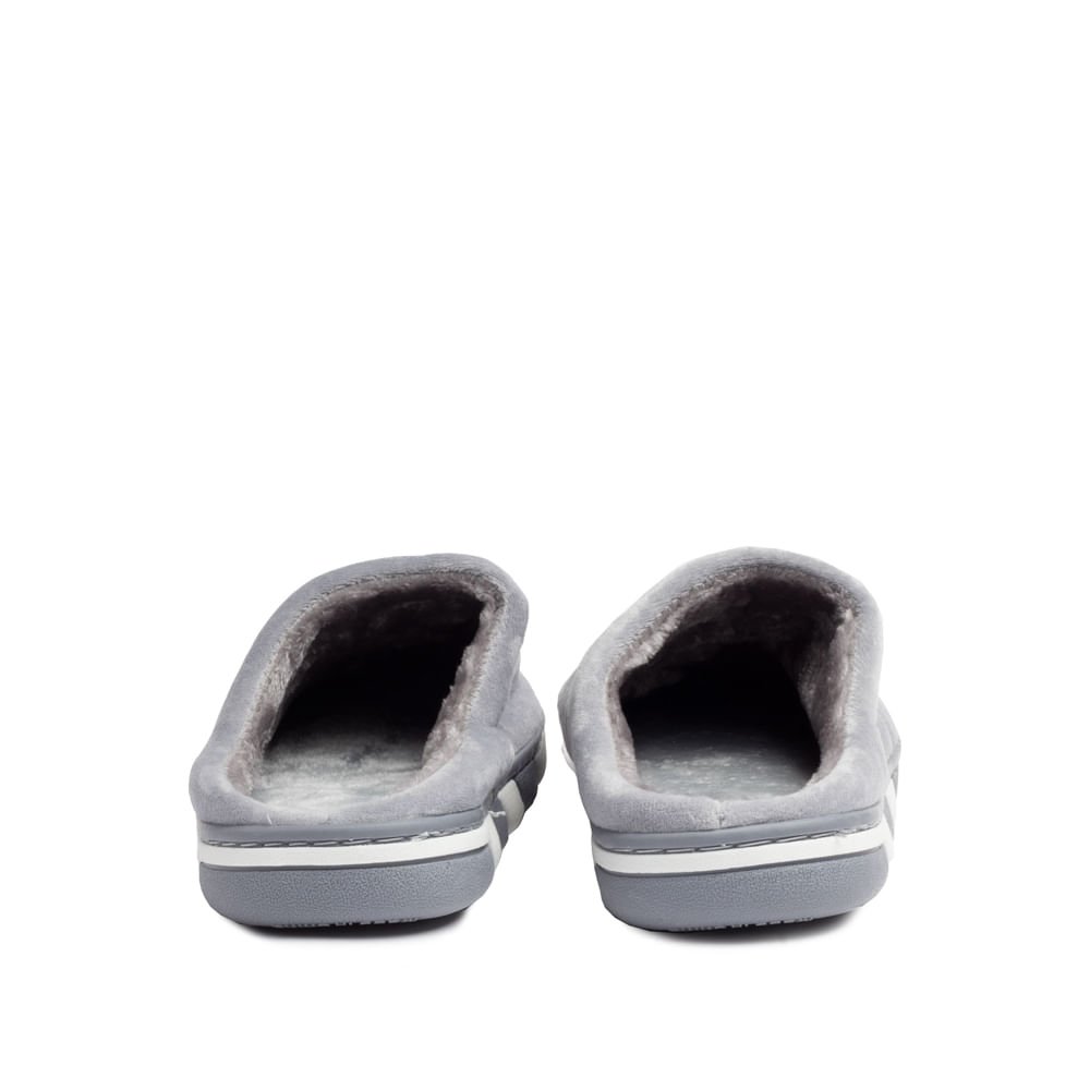 Pantufa Masculina Beckro Cinza Cinza 3