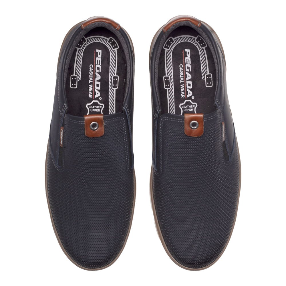Sapato Masculino Pegada Basic Washed Marinho Azul 4