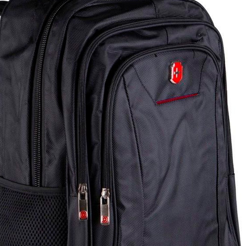 Mochila Executiva Swissland Porta Notebook Preto/vermelho Preto/Vermelho 4