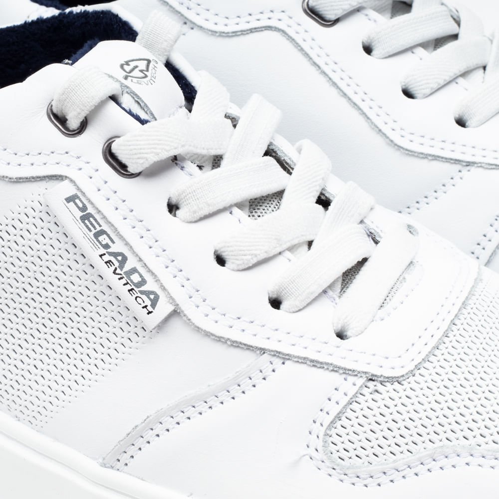 Sapatenis Masculino Pegada Levi Branco Branco 5