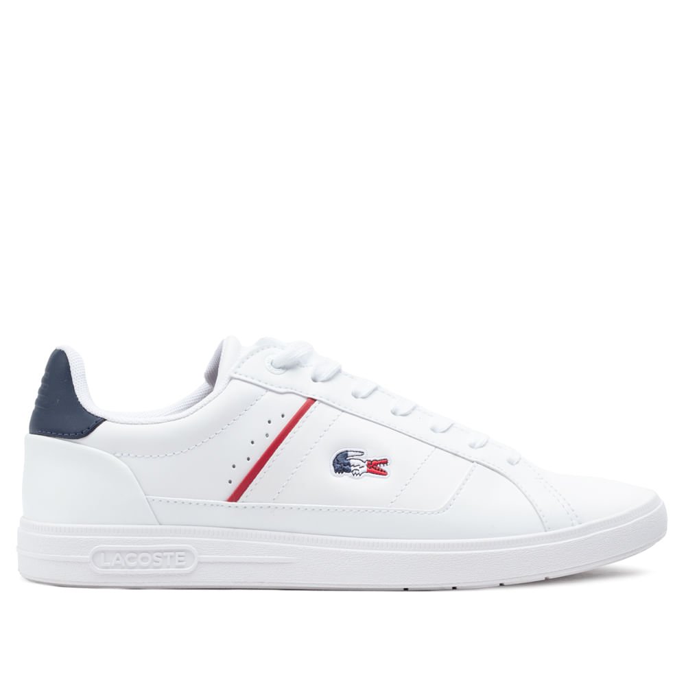 Tênis Masculino Lacoste Europa Branco/marinho