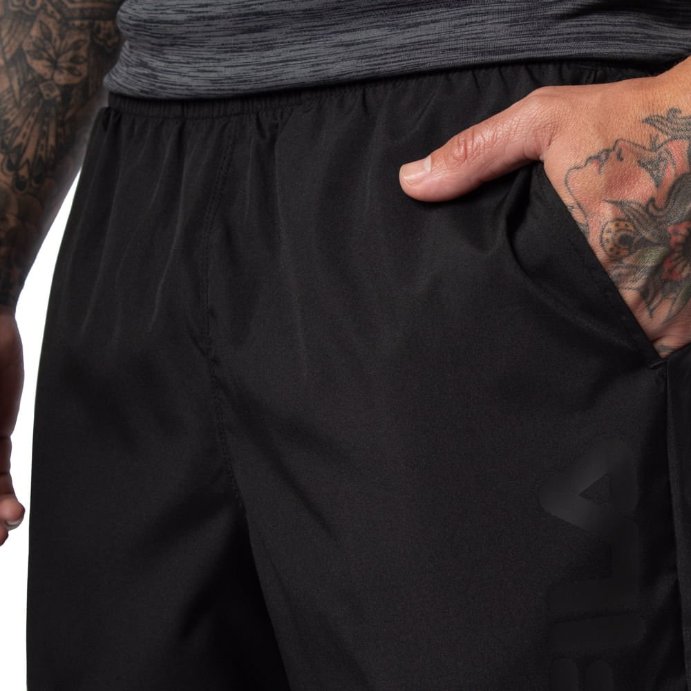 Short Masculino Fila Train 5 Preto Preto 3