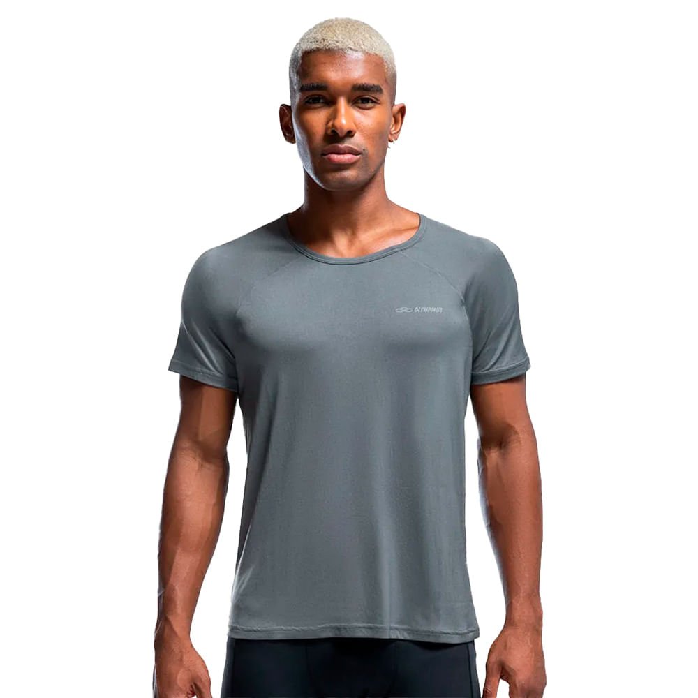 Camiseta Masculina Olympikus Runner Cinza