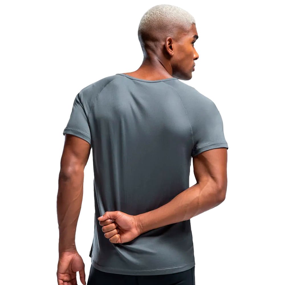 Camiseta Masculina Olympikus Runner Cinza Cinza 2