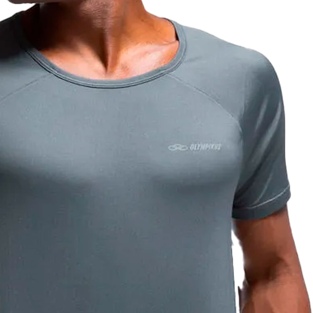 Camiseta Masculina Olympikus Runner Cinza Cinza 3