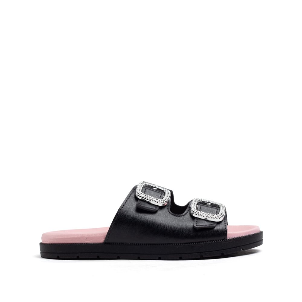 Tamanco Infantil Molekinha Fivelas Preto Preto 1