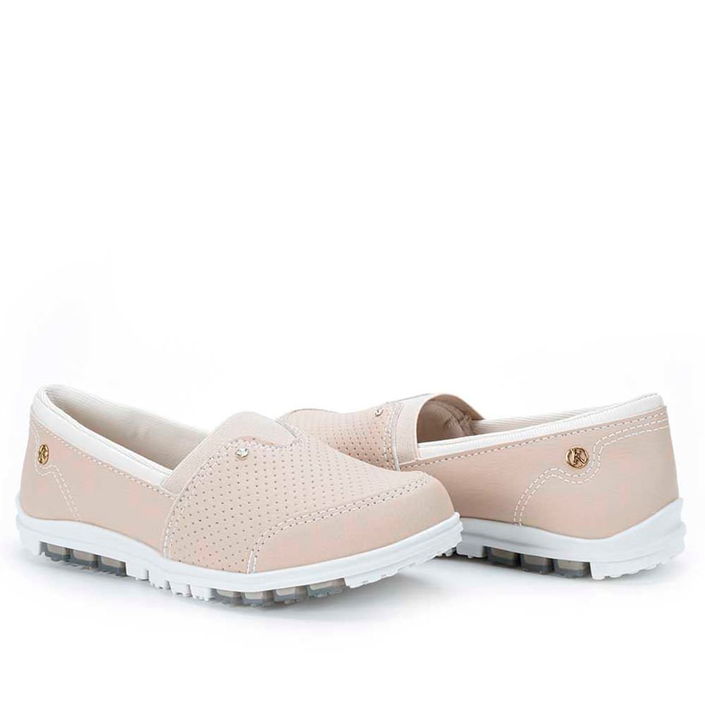 Tênis Feminino Kolosh Slip On Bege Claro Bege 4