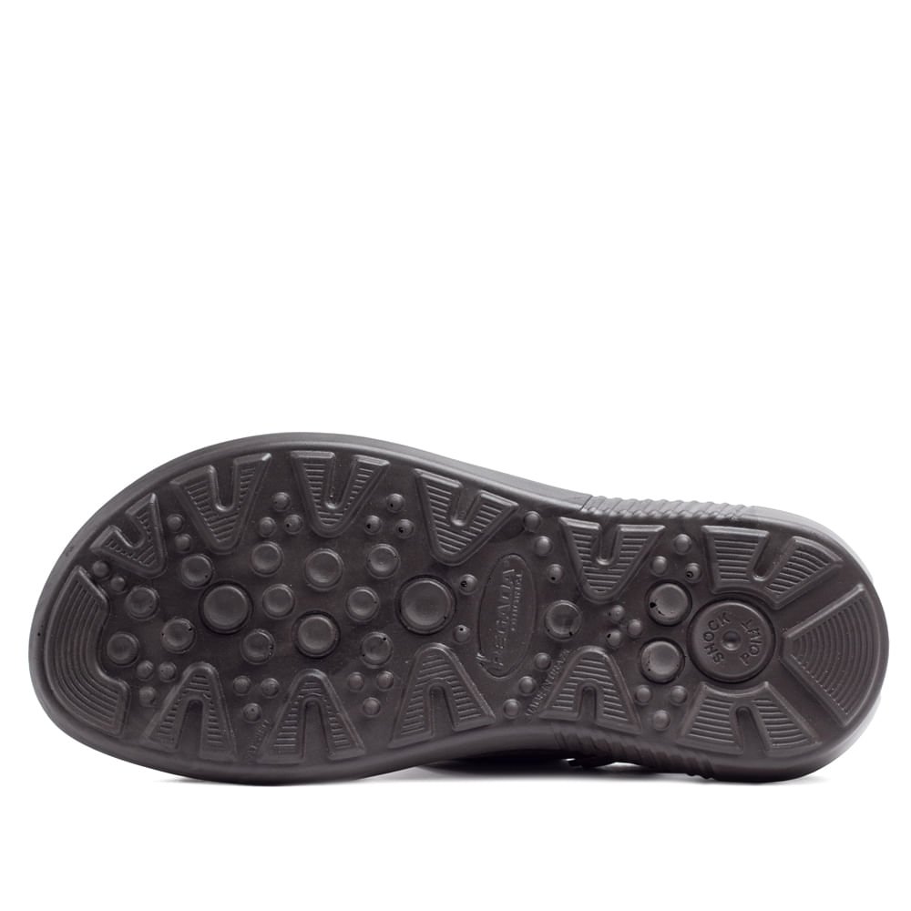 Sandália Masculina Pegada em Couro Marrom Marrom 2