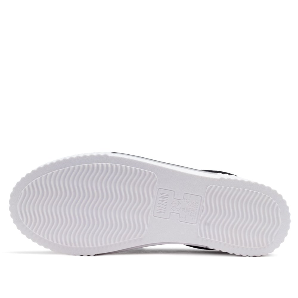 Tênis Feminino Vizzano com Listra Preto/branco Preto/Branco 2