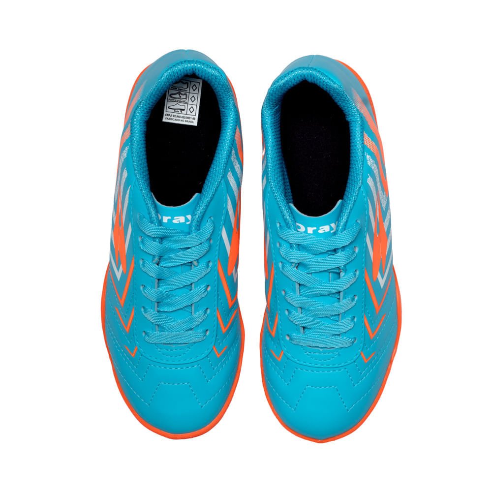 Chuteira Futsal Infantil Dray Foorcy Azul/laranja Azul/Laranja 4
