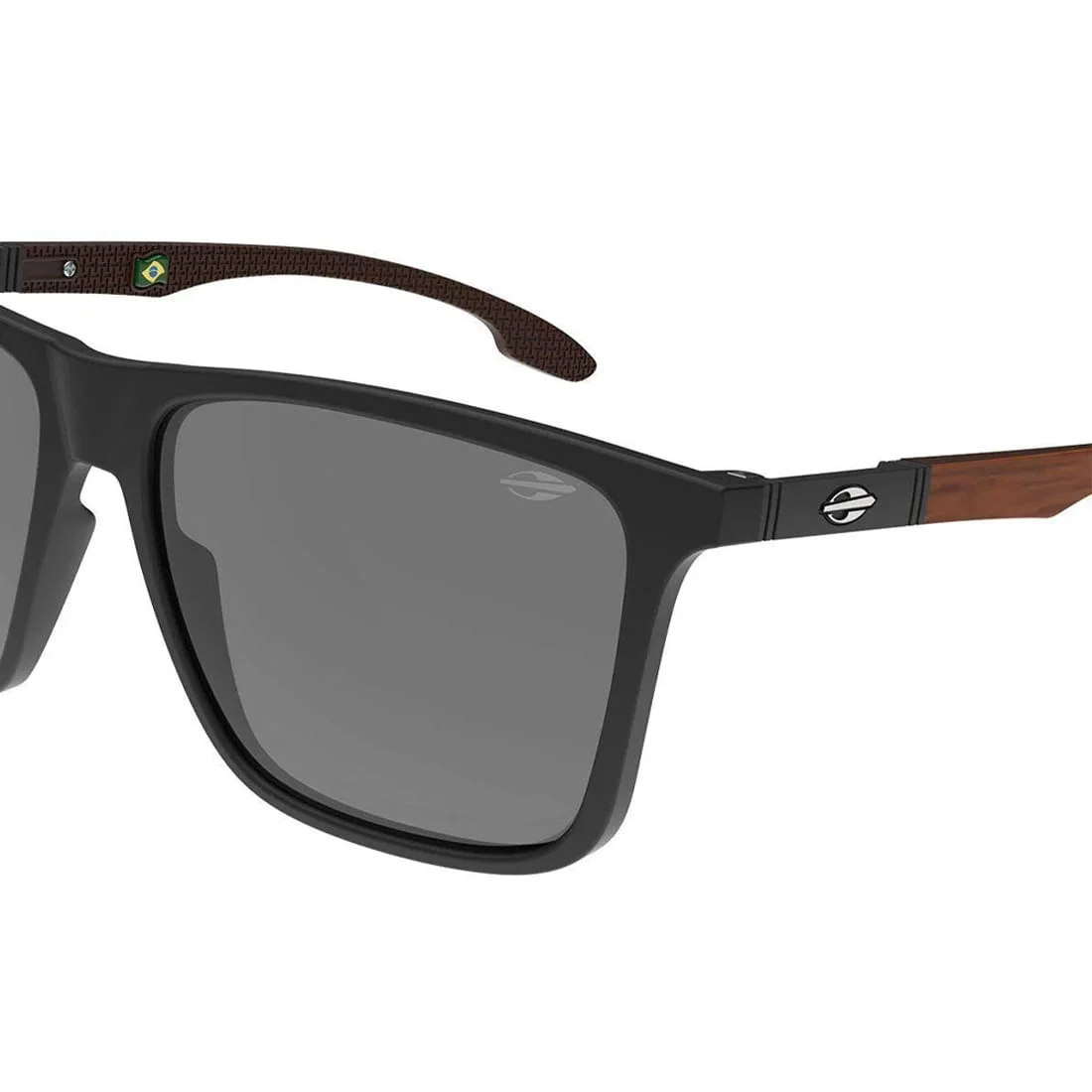 Óculos de Sol Unissex Mormaii Hawaii Fosco Preto Preto 3