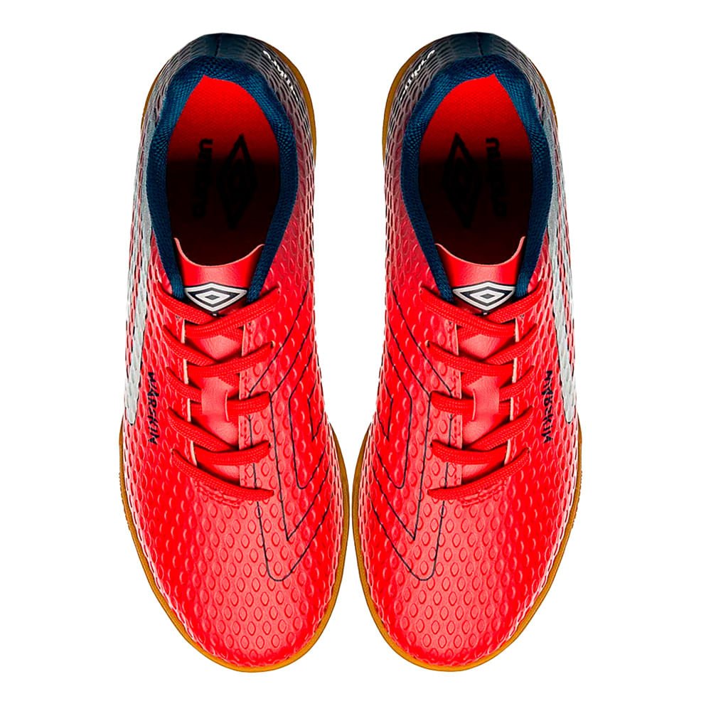Chuteira Futsal Umbro Warskin Vermelho Vermelho 4
