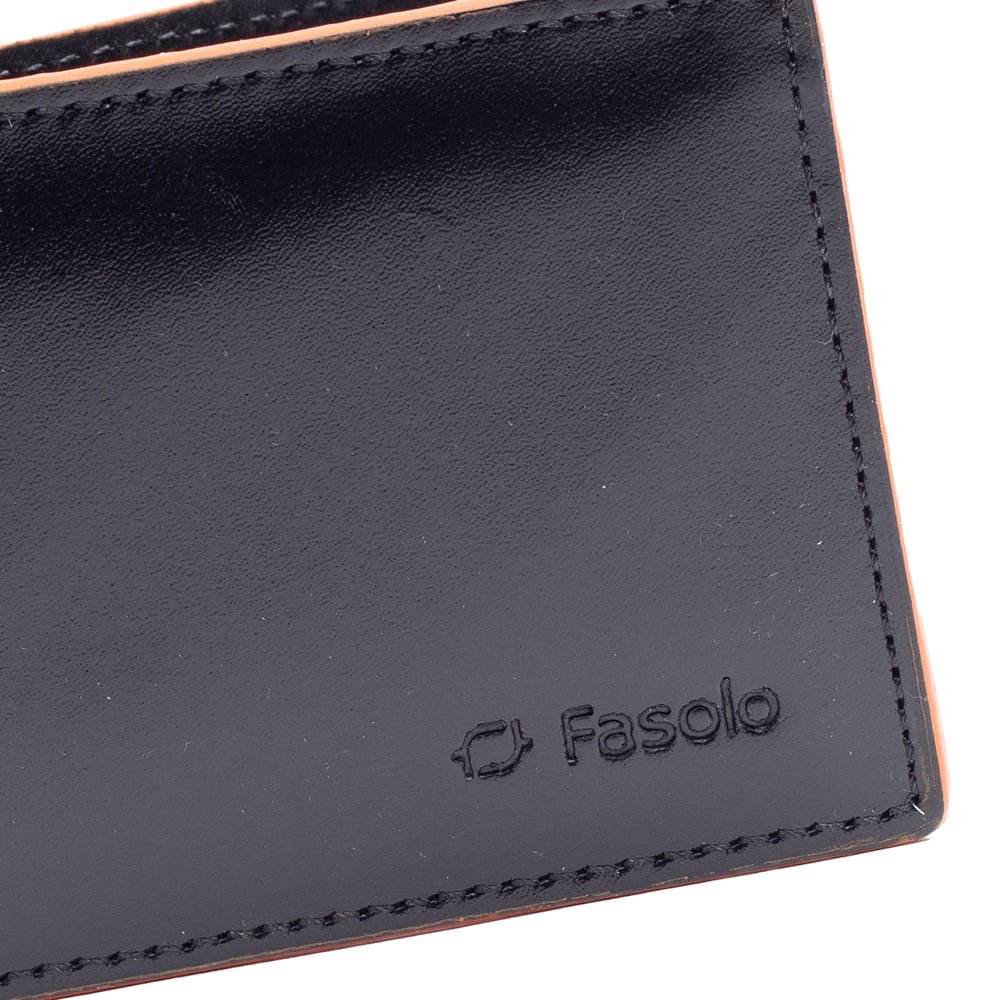 Carteira Masculina Fasolo Couro K753042 Preto Preto 4