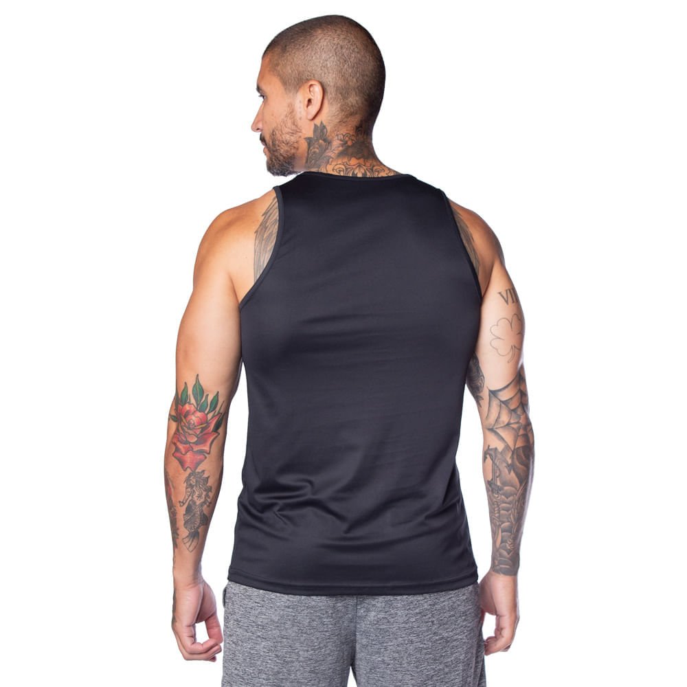 Regata Masculina Fila Basic Sports Polygin Preto Preto 2